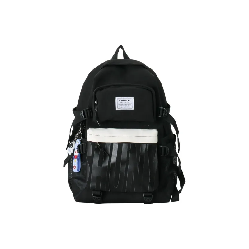 GEERDUN Nylon Laptop Backpack Regular Unisex Black/Yellow/Navy Blue/Dark Blue/Green-0