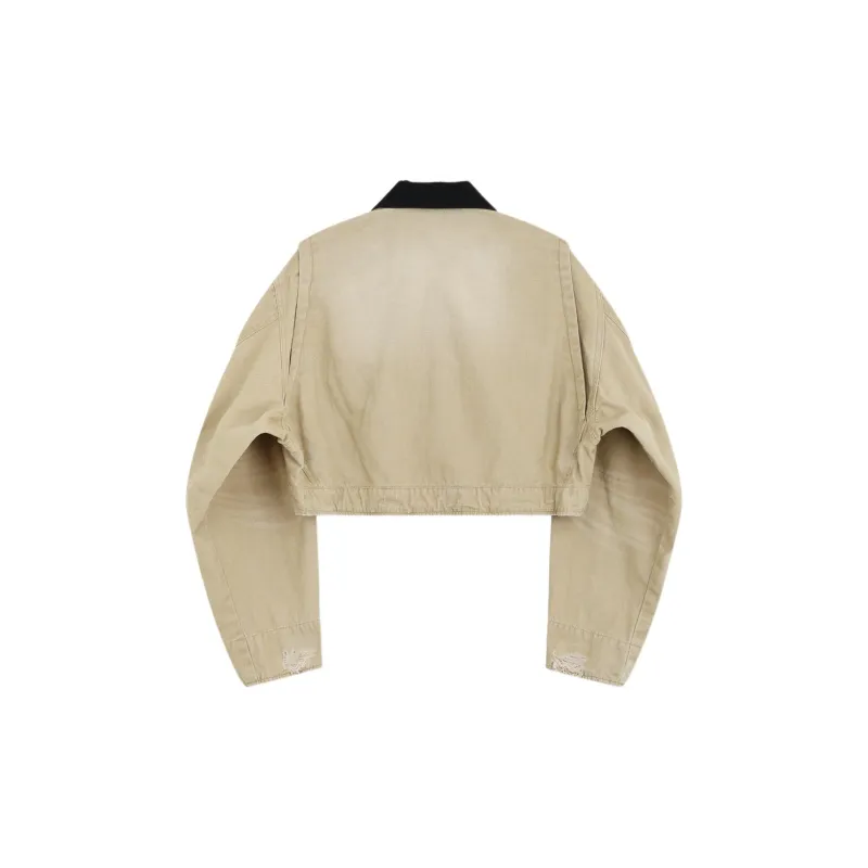 WE11DONE SS24 Denim Jacket Women's Beige-1