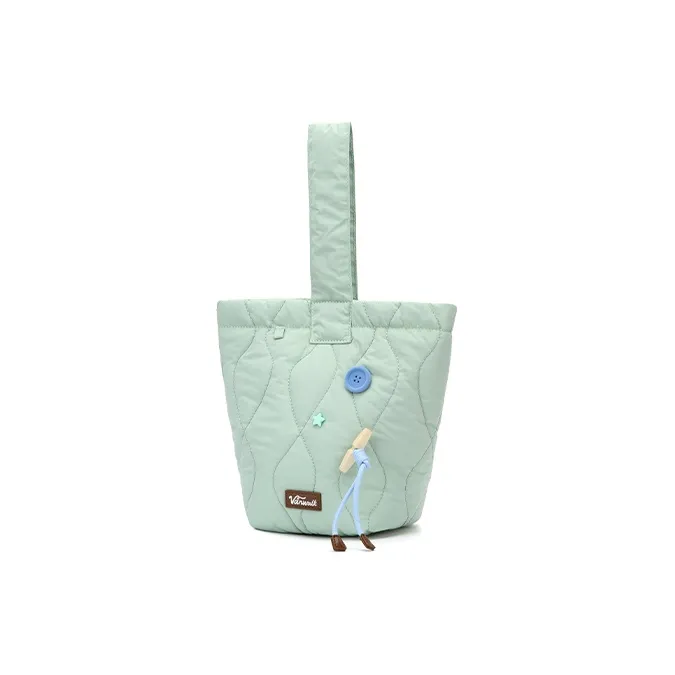 VANWALK Nylon Shoulder Bag, Cloud Bag, Handbag Regular Women's Yellow/Green/Brown/White-3
