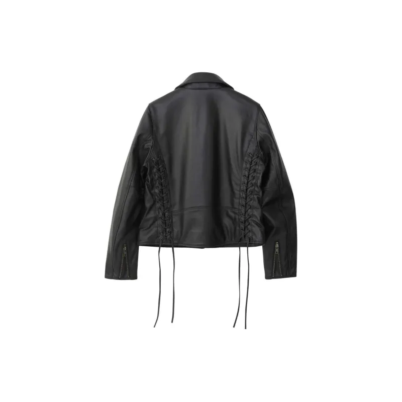 HYSTERIC GLAMOUR Leather Jacket Women's Black-1