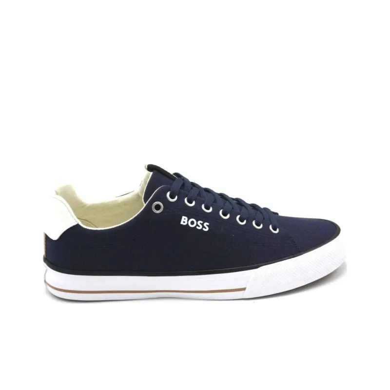 HUGO BOSS Wear-Resistant Low-Top Skateboard Shoes Men's Blue-1