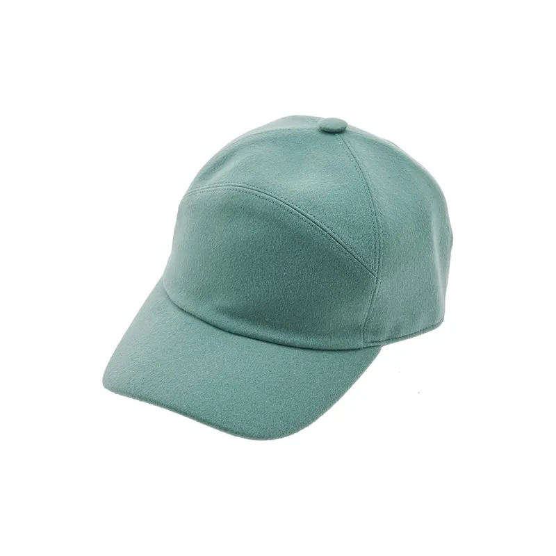 Loro Piana Cashmere Pure Virgin Wool Baseball Caps Women's Green-0