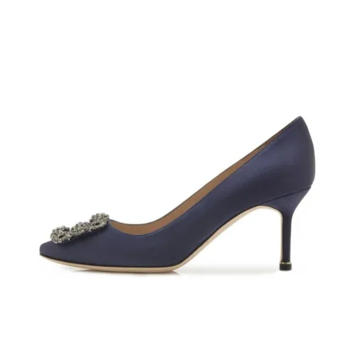 MANOLO BLAHNIK High Heels Women's Dark Blue