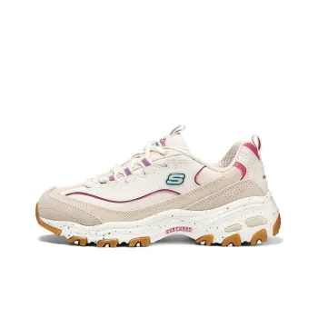 Skechers D'LITES 1.0 Cushioning Wear Resistant Low Top Casual Shoes Women's Beige