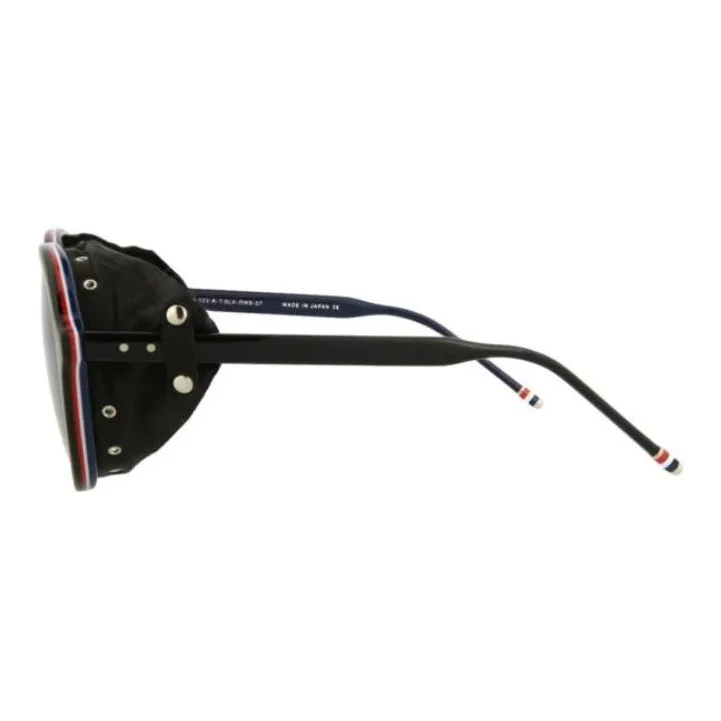 THOM BROWNE· Irregular Shape Sunglasses Unisex Black-2