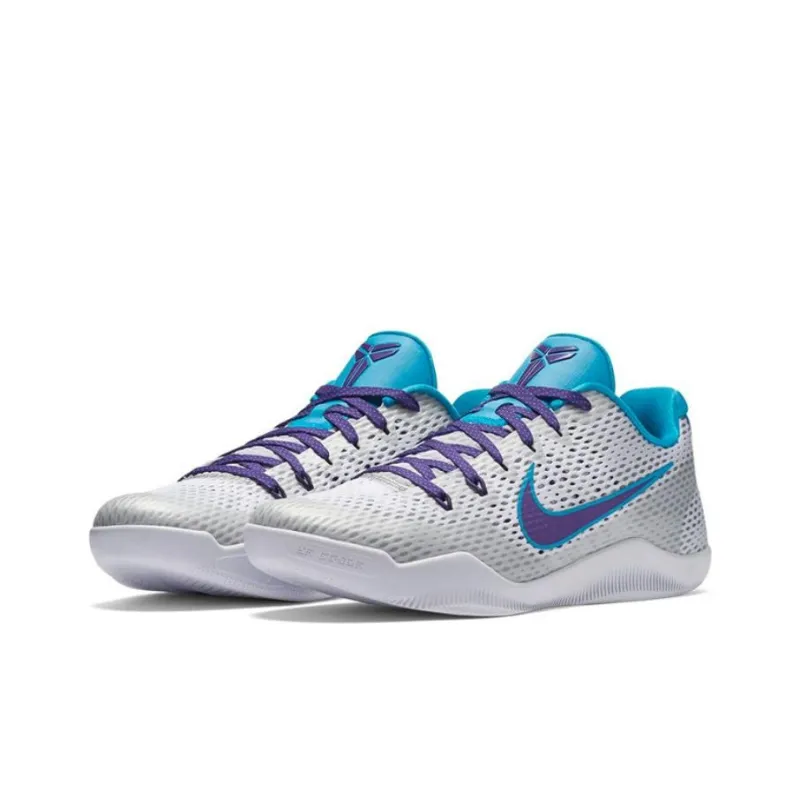 Nike Kobe 11 Low Draft Day 'White Blue Purple'-1