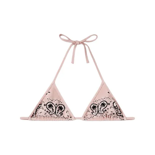 PALM ANGELS Paisley-print Triangle Bikini Top