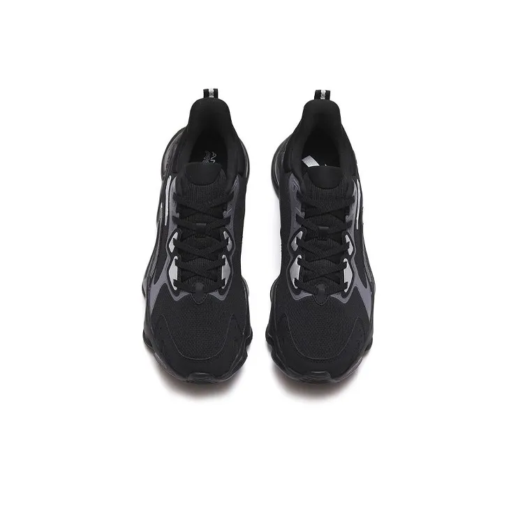 Anta Anti-Slip Wear-Resistant Low-Top Running Shoes Men's Black Gray-3