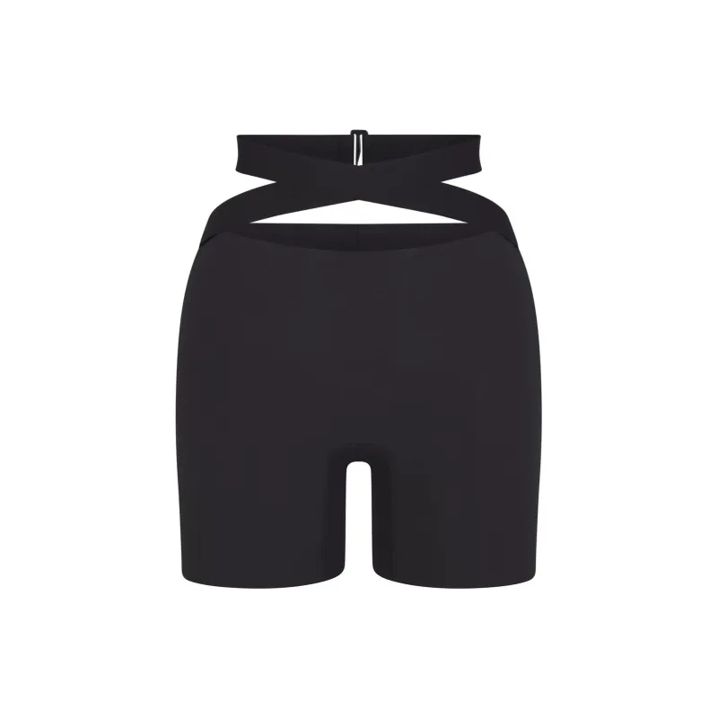 SKIMS FITS EVERYBODY WRAP SHORT Casual Shorts Women's ONYX/Onyx-0