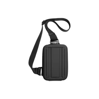 ZARA ABS Plastic Box Bag, Shoulder Bag, Crossbody Bag Small Size Men's Black