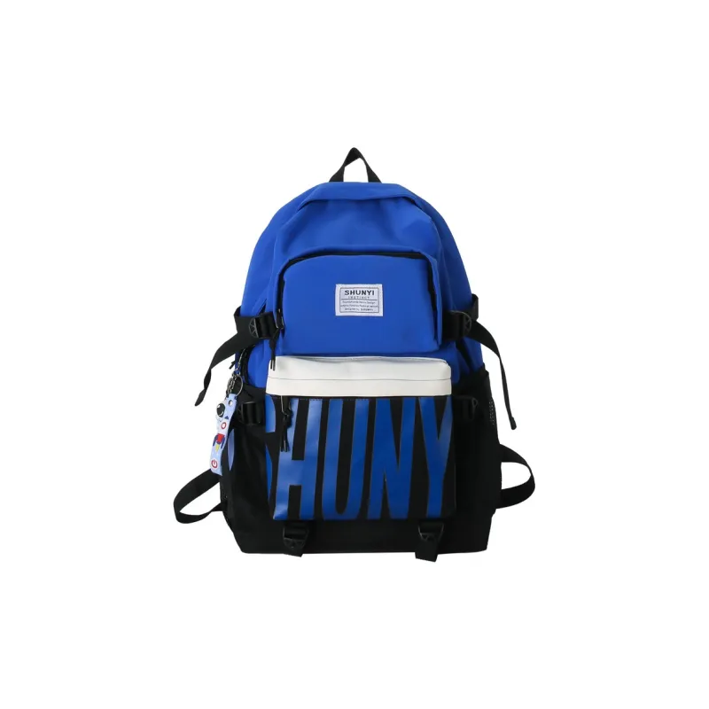 GEERDUN Nylon Laptop Backpack Regular Unisex Black/Yellow/Navy Blue/Dark Blue/Green-9