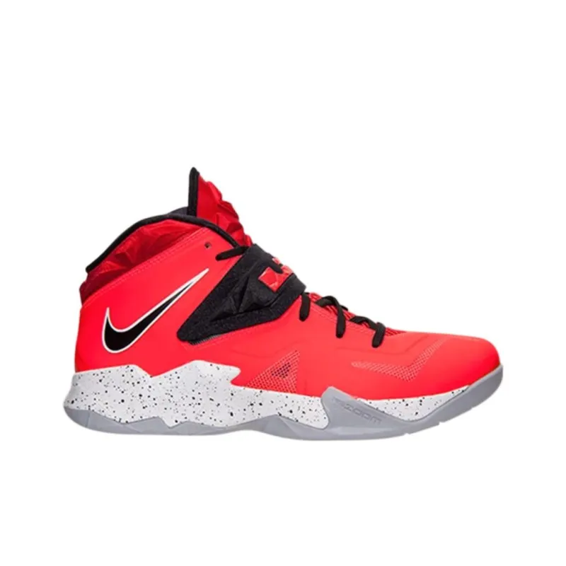 Nike Zoom Soldier 7 Basketball Shoes Men Mid Top Red/Black-1