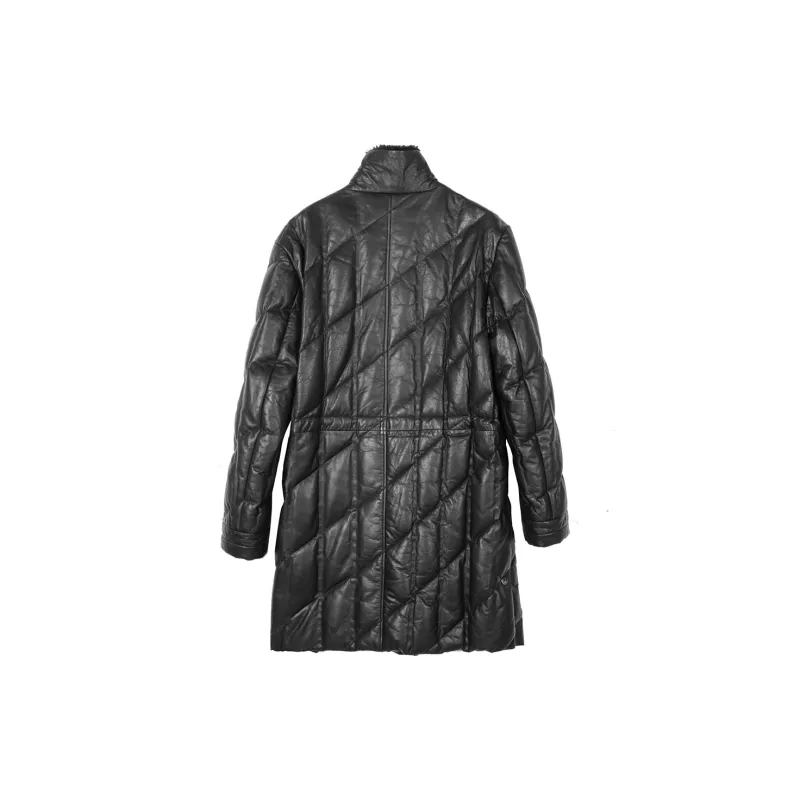 DAVID NAMAN FW23 Leather Jacket Men's Black-1
