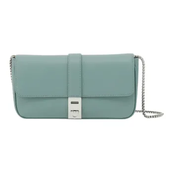 FERRAGAMO GANCINI Calfskin Crossbody Bag, Shoulder Bag Women's Lake Blue