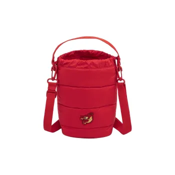 LiNing Sports Life Collection Polyester Bucket Bags Shoulder Bag Crossbody Bag Regular Unisex Vermilion