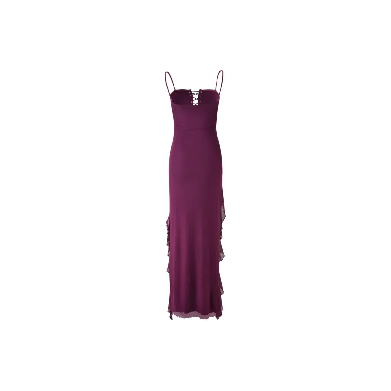 Tiger Mist CHAYA DRESS Slip Dresses Women's Dark Purple-1