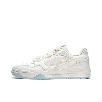 LiNing Yuebai Cushioning Wear Resistant Low Top Skateboard Shoes Women's Mist White
