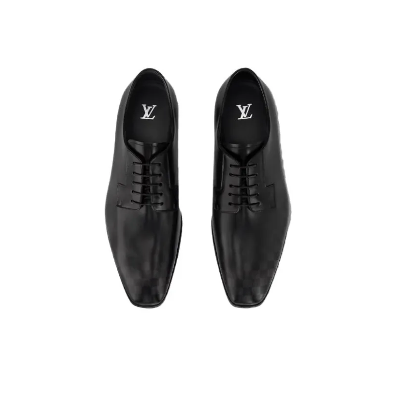 LOUIS VUITTON Minister Dress Shoes Men's Black-3