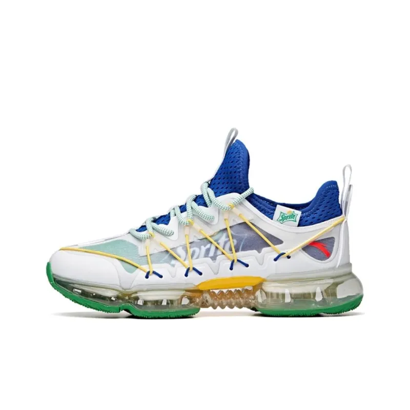 Anta Low-Top Running Shoes Men's White Blue Green-0