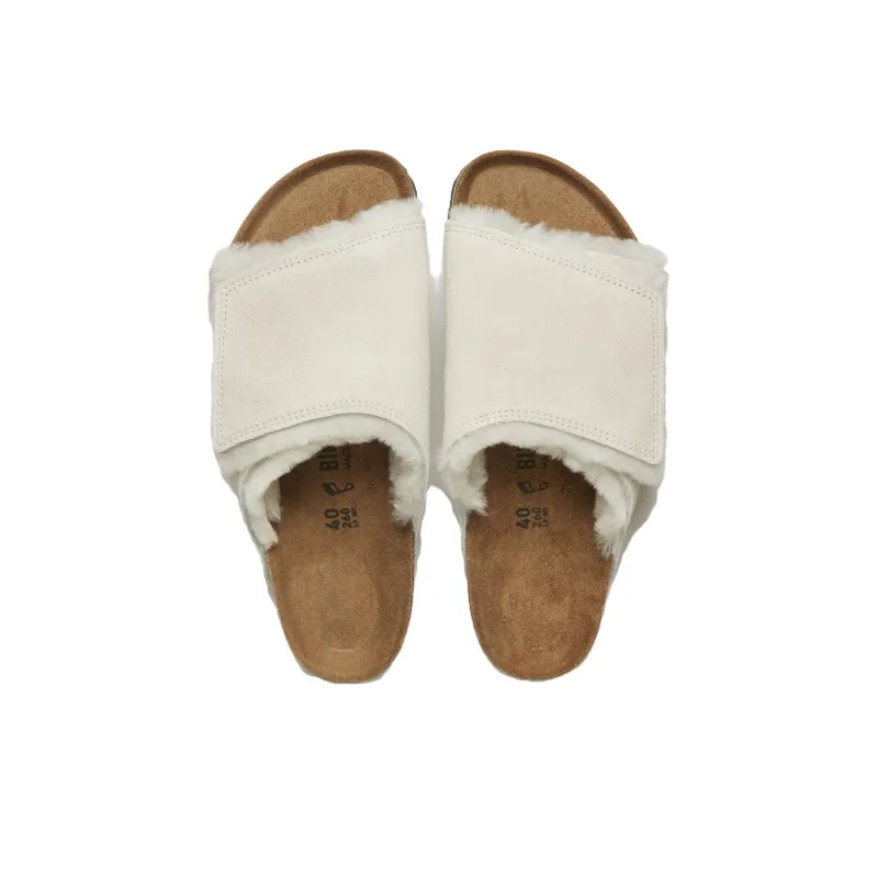 Birkenstock Solana Shearling Slide Stussy Bone-2
