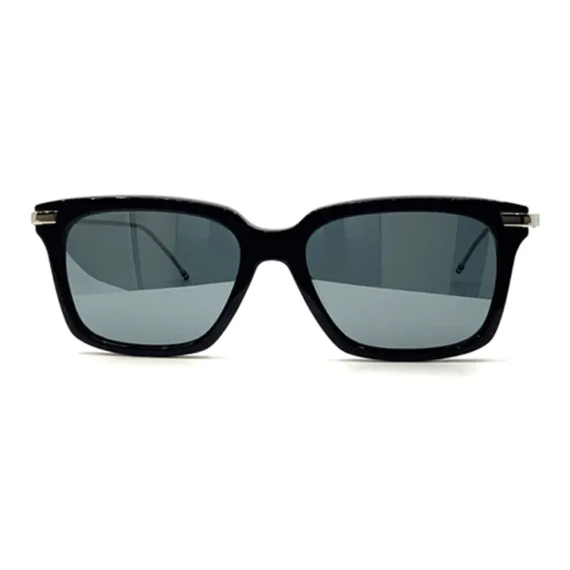 THOM BROWNE· Titanium Acetate Square Sunglasses Unisex Black-1