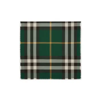 Burberry Check-Printed Frayed-Edge Scarf