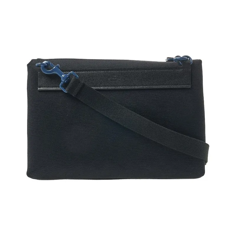 Valentino GARAVANI Fabric Crossbody Bag, Shoulder Bag Men's Black & Blue-2