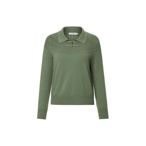 VGRASS STUDIO Knitwear Women's Bamboo Green Color