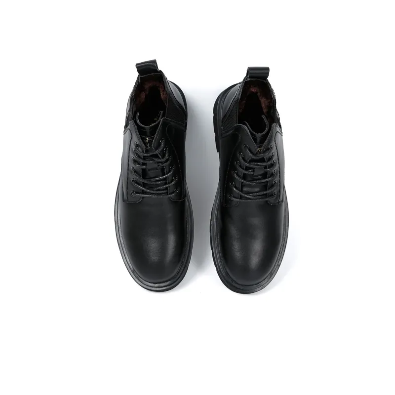 Wit TRIES Short Chelsea Boots Men's Black-2