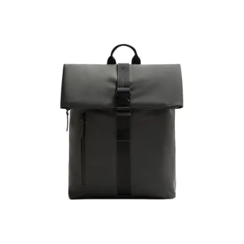 ZARA Polyester Blend With Polyurethane Backpack Men's Gray
