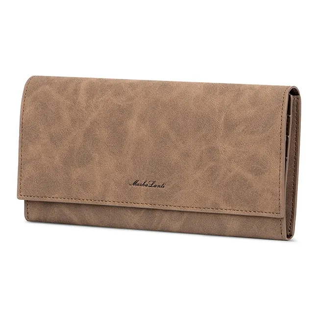 MashaLanti Synthetic Leather Wallet Men's Coffee/Smoke Gray-2