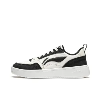 LiNing Yuanbao V2 Slip Resistant Cushioning Wear Resistant Low Top Skateboard Shoes Women's Black White