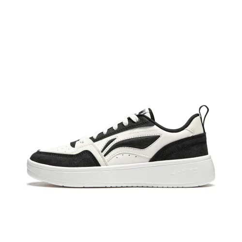 LINING Acer Truncatum Skateboard Shoes Women's Low-Top Black/White