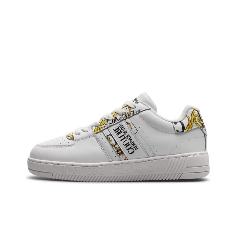 VERSACE JEANS Stylish Skateboarding Shoes Women's White-0