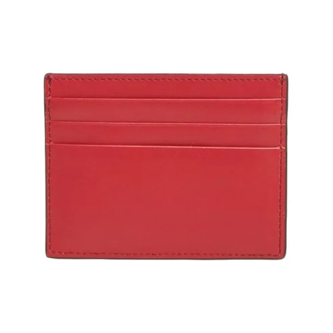 ETRO Cow Leather Card Holder Women's Red-2