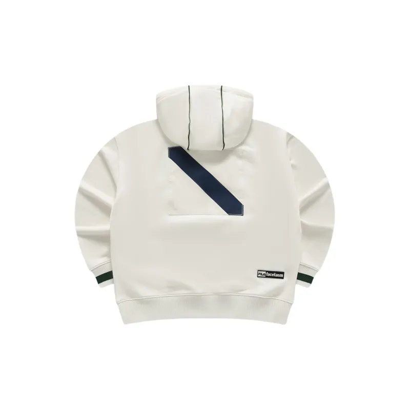 FILA FUSION x FACETASM Sweatshirt Women's Feather Soft White-1