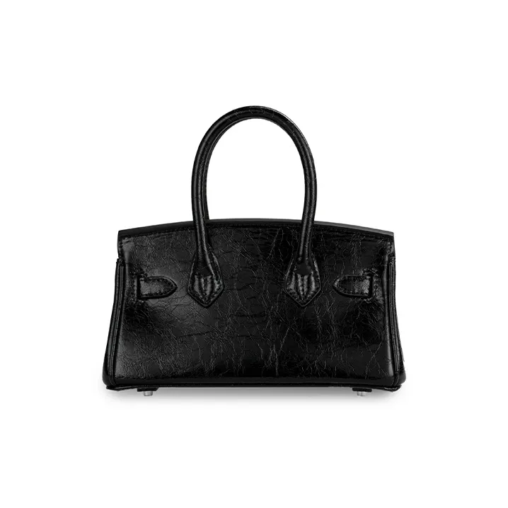 HXXXXS Cow Leather Handbag Women's Black-11