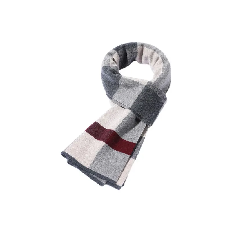ACUC Pure Wool Knit Scarves Men's-1