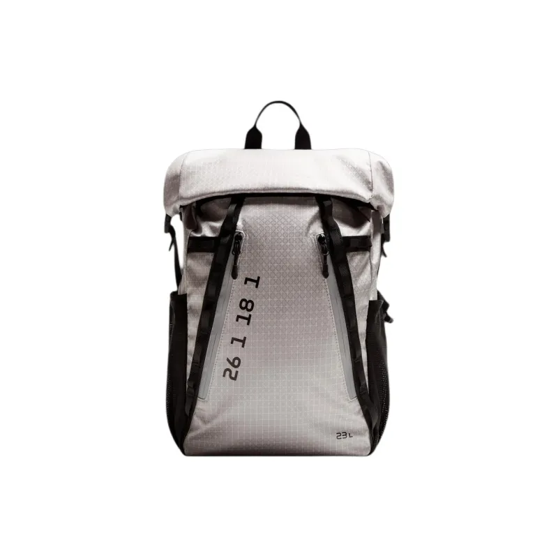 ZARA Polyamide Backpack Men's Silver-0