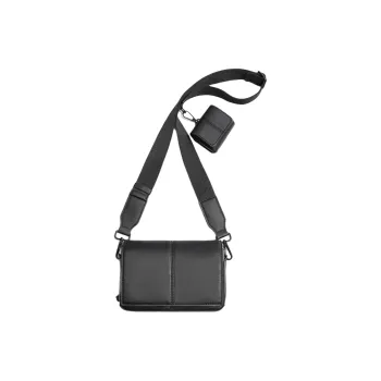 ZARA Polyurethane Coin Purse Shoulder Bag Crossbody Bag Regular Men's Black