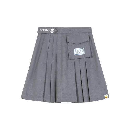 B.Duck Casual Short Skirts Women's Gray