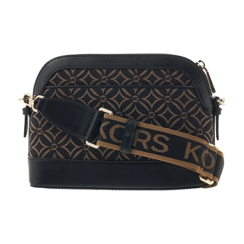 MICHAEL KORS Jet Set Fabric With Cow Leather Shoulder Bag Crossbody Bag Women's Black & Brown-2
