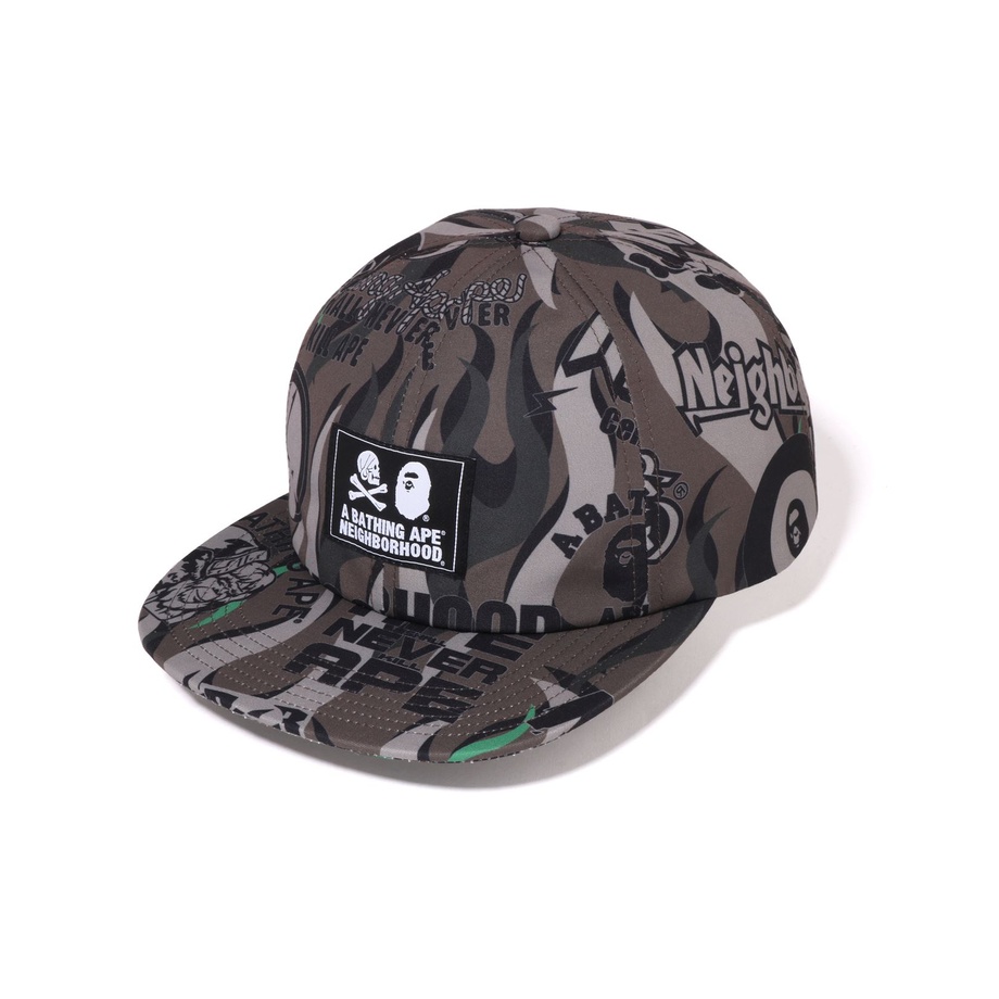 A BATHING APE X Neighborhood Cap Black BKX One Size - POIZON