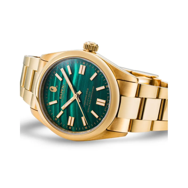 A BATHING APE ABathing Ape Type 7 Bapex Watch Gold Yellow-4