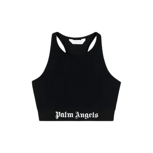 PALM ANGELS Logo-tape Crop Top