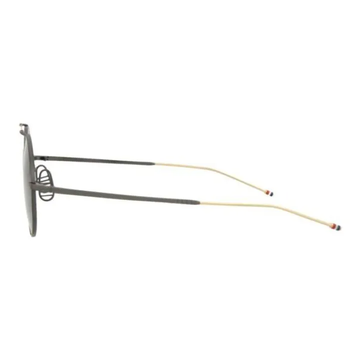 THOM BROWNE· Round Sunglasses Unisex Gray-2