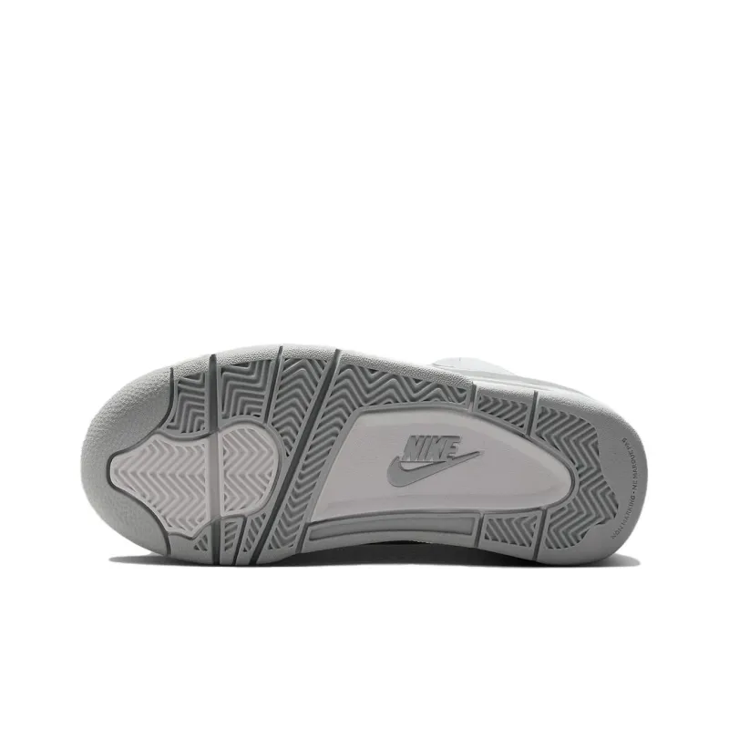 Nike Air Flight 89 Abrasion Resistant Breathable Low Top Vintage Basketball Shoes Men's Gray White-5