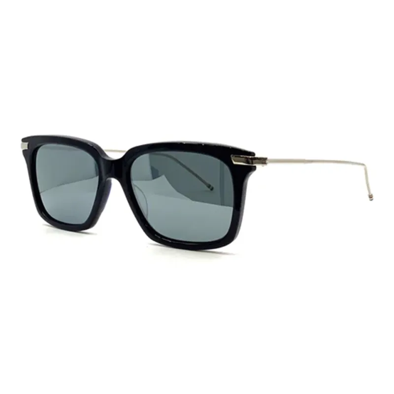 THOM BROWNE· Titanium Acetate Square Sunglasses Unisex Black-0
