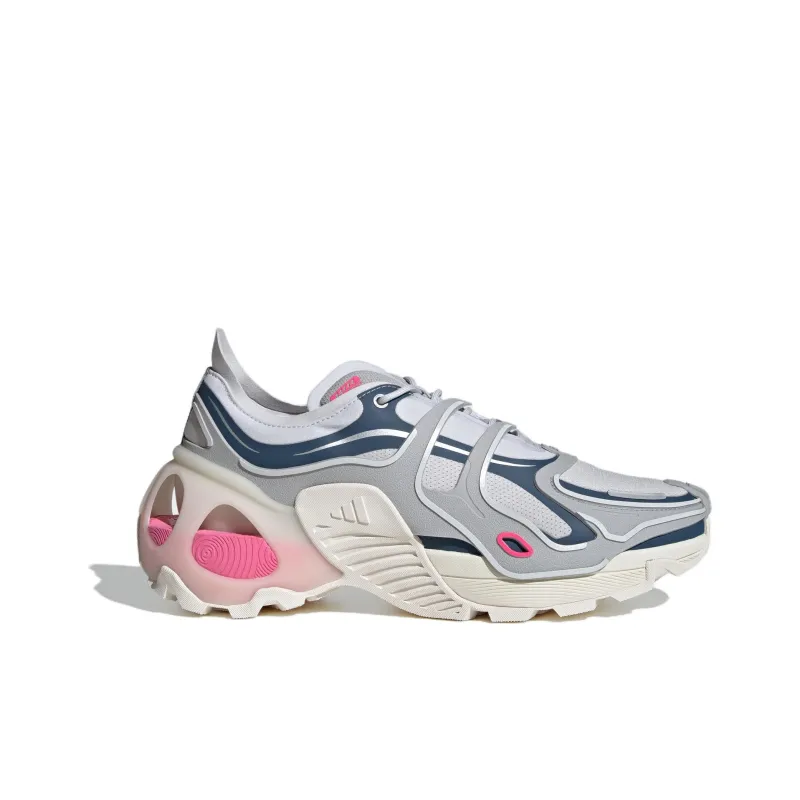 Adidas Coverage Low Top Casual Running Shoes Unisex Gray Pink-1