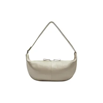 ZARA Cow Leather Dumpling Bag Shoulder Bag Crossbody Bag Regular Men's Light Beige Yellow